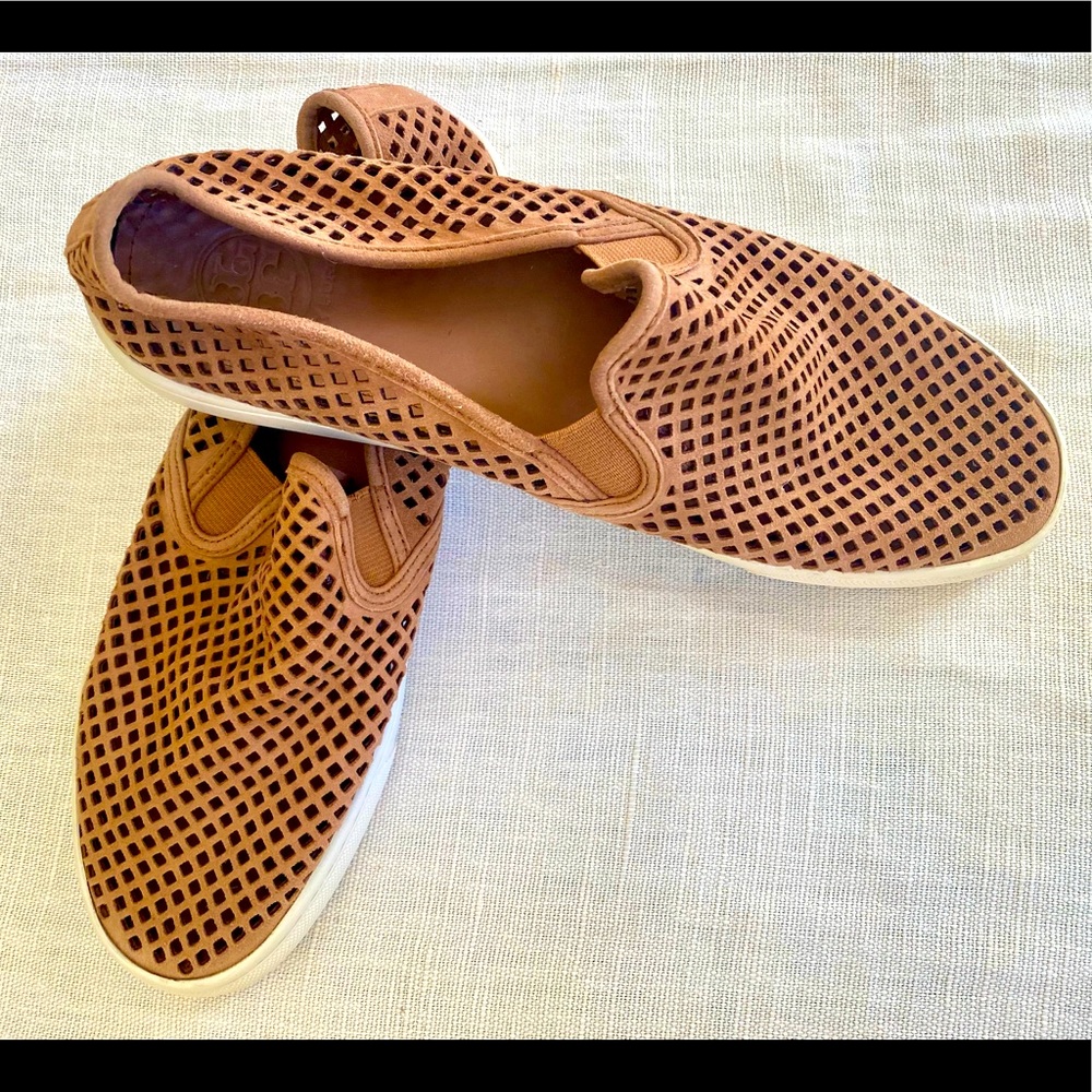 🍁TORY BURCH Jesse leather slip on shoes 🍂 🍁🍂